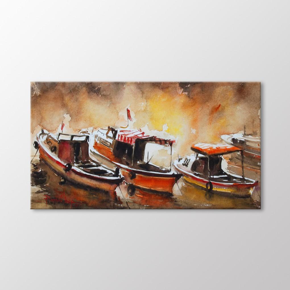 

Акварельная Живопись Лодки