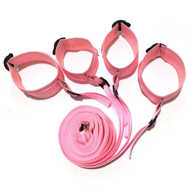 Bondage Door Restraint Strap and Handcuffs Set