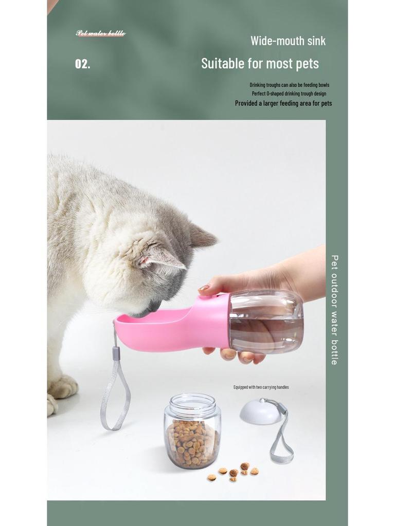 Portable Multifunctional Pet Water Bottle for Cats and Dogs – Travel-Friendly Outdoor Kettle and Cup