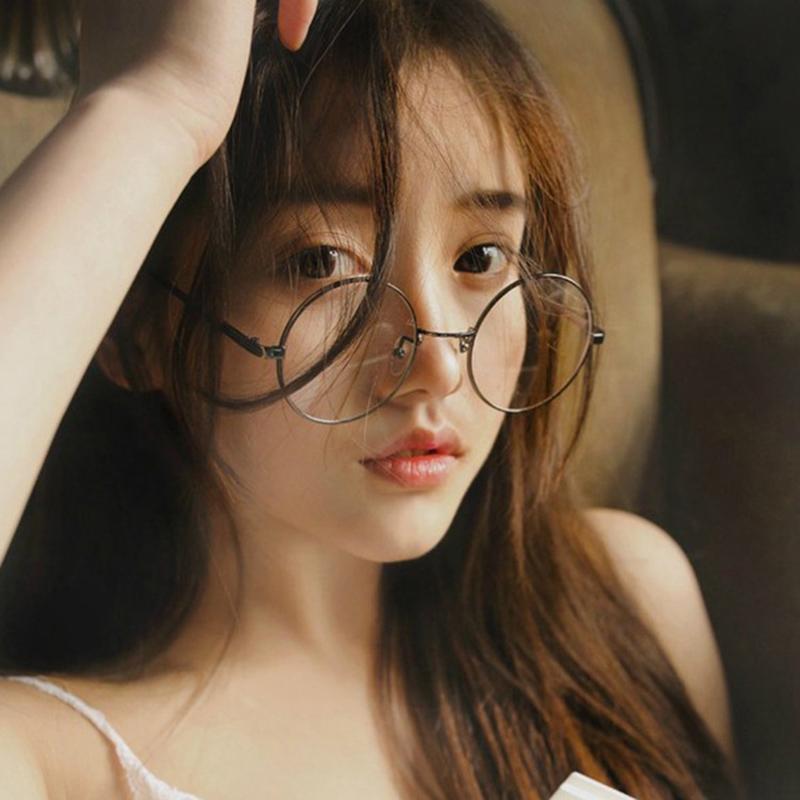 Metal Frame Computer Glasses Frame Women Men Anti Blue Light Round Eyewear Blocking Glasses Optical Spectacle Eyeglass Unisex