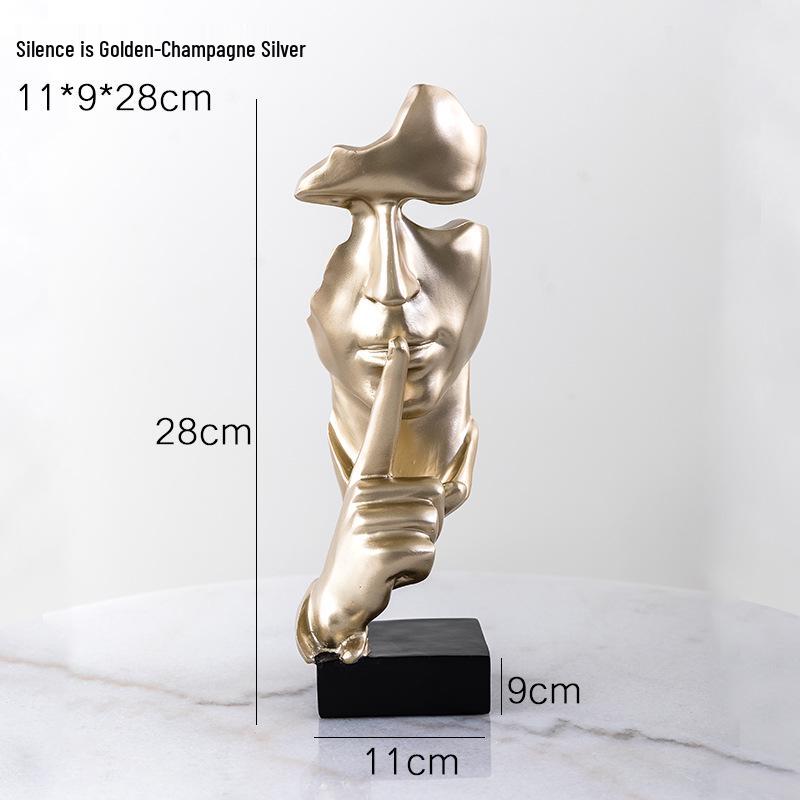 Modern Minimalist Resin Crafts: Wine Cabinet & Living Room Decor - Ideal for Office or Housewarming Gifts