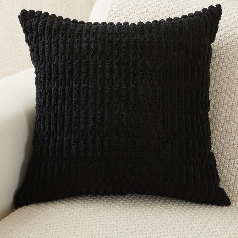 45x45cm Kordové povlaky na dekorační polštáře Měkké pruhované čtvercové povlaky na polštáře Jarní povlaky na polštáře na pohovku, gauč, ložnici, židli