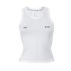 Sexy No Bra Letter Print Tank Top Crop Tops Women Sleeveless Bare Midriff Camisole Female Tube Top Cropped Vest