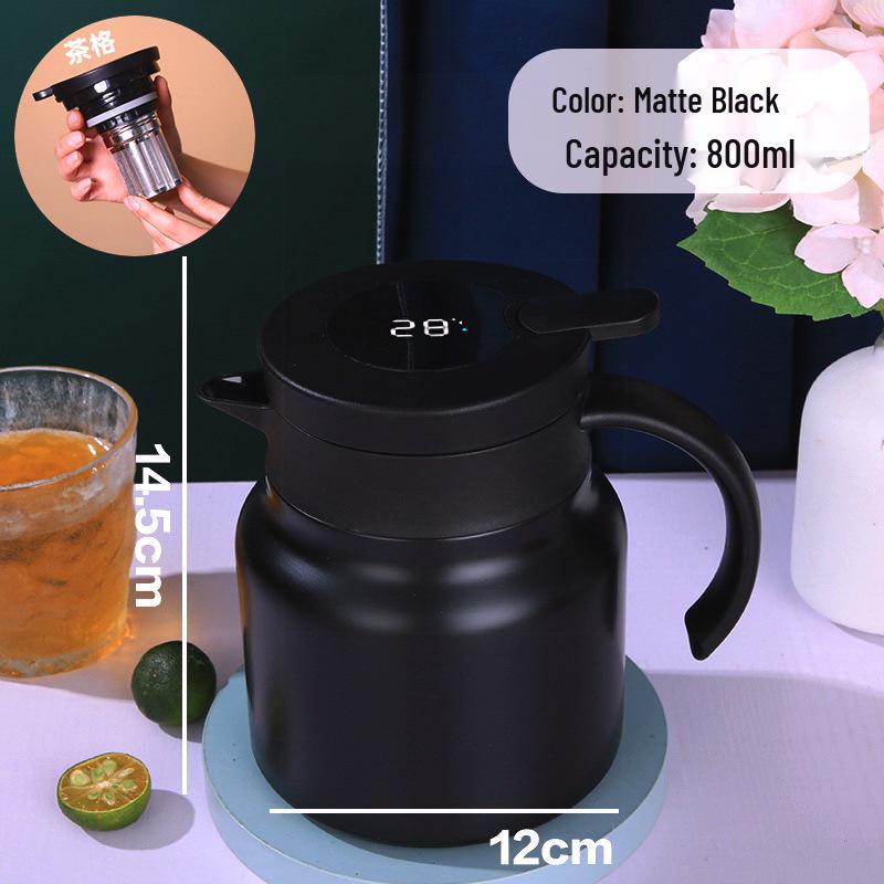 2026 Insulated Stainless Steel Mute Teapot & Brewing Pot