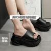 Thick-soled slippers women's summer height increase indoor home versatile outer wear non-slip muffin bottom cool slippers women