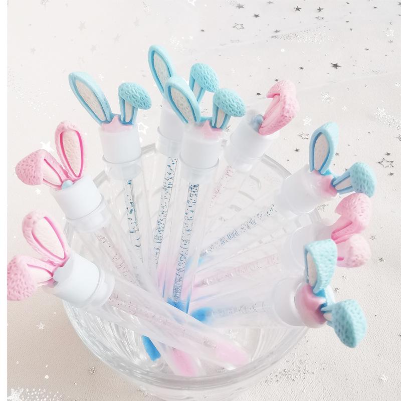

Bunny Ears Eyelash Extension & Test Tube Brush Set in Transparent Case Blue