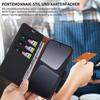 Protective Case - E.F.CONNECTION - for Xiaomi 13 Pro - Leather Effect - Tempered - Black - 2 Tempered Glasses