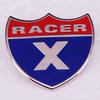 Racer X Hard Enamel Motorcycle Brooch