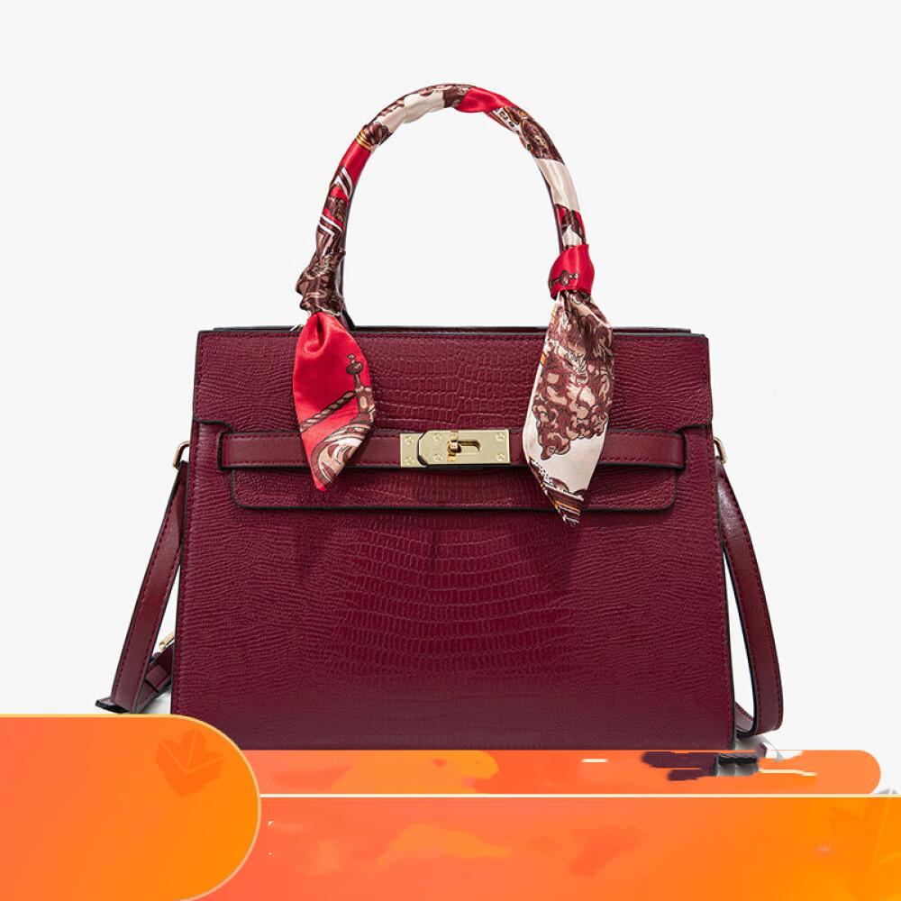 

Легкая роскошная сумка, новинка 2023, модная сумка для мамы, сумка через плечо, сумка через плечо, подарочная сумка, длина 29 см, высота 21 см ~ ширина 12 см коричневый