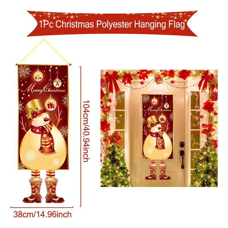 Christmas Hanging Flag Merry Christmas Decorations For Home 2025 Christmas Gifts Christmas Ornaments Navidad Xmas New Year 2026