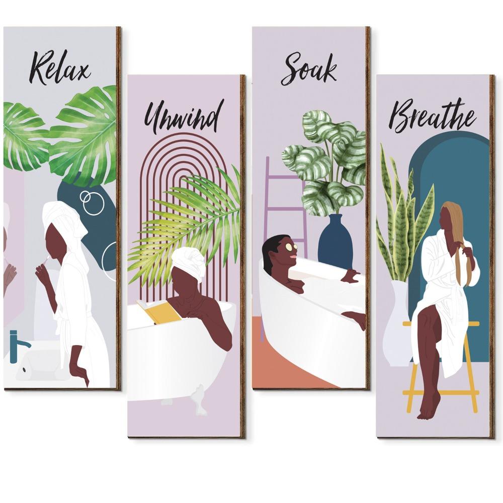 

Handmade Bohemian Abstract Hanging Sign Wall-mounting Decorative Panel Home Office Bar Style 6