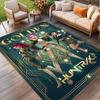 KPop Demon Hunters Print Rug, Washable Floor Carpet, For Entryway Dorm Laundry Room Office Study, Home Decor Birthday Christmas Gift