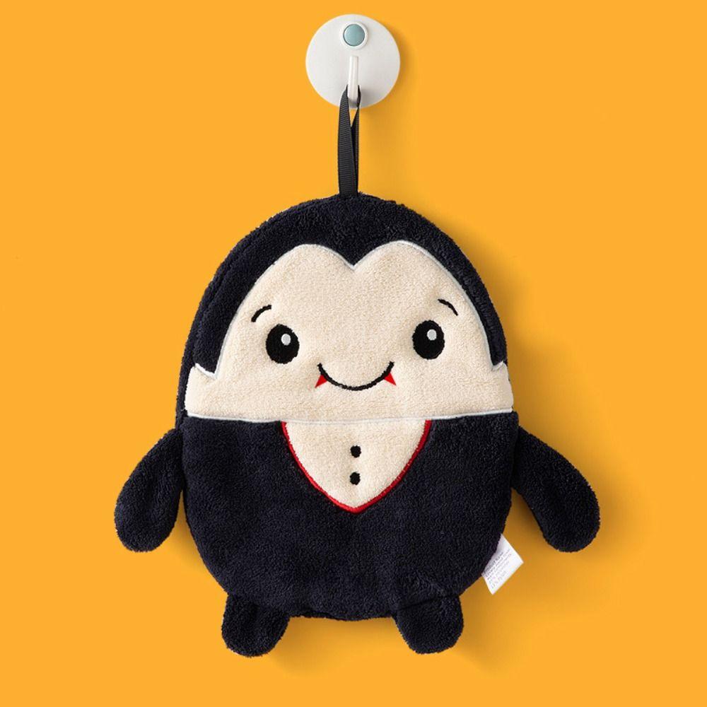 Fashion Halloween Hand Towel Coral Velvet Quick Drying Kitchen Towel Water Absorption Portable Dish Towels