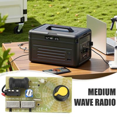 87–108MHz Radio Module FM/MW/SW Multiband Receiver Module Frequency Adjustable Short Medium Wave FM Radio DIY