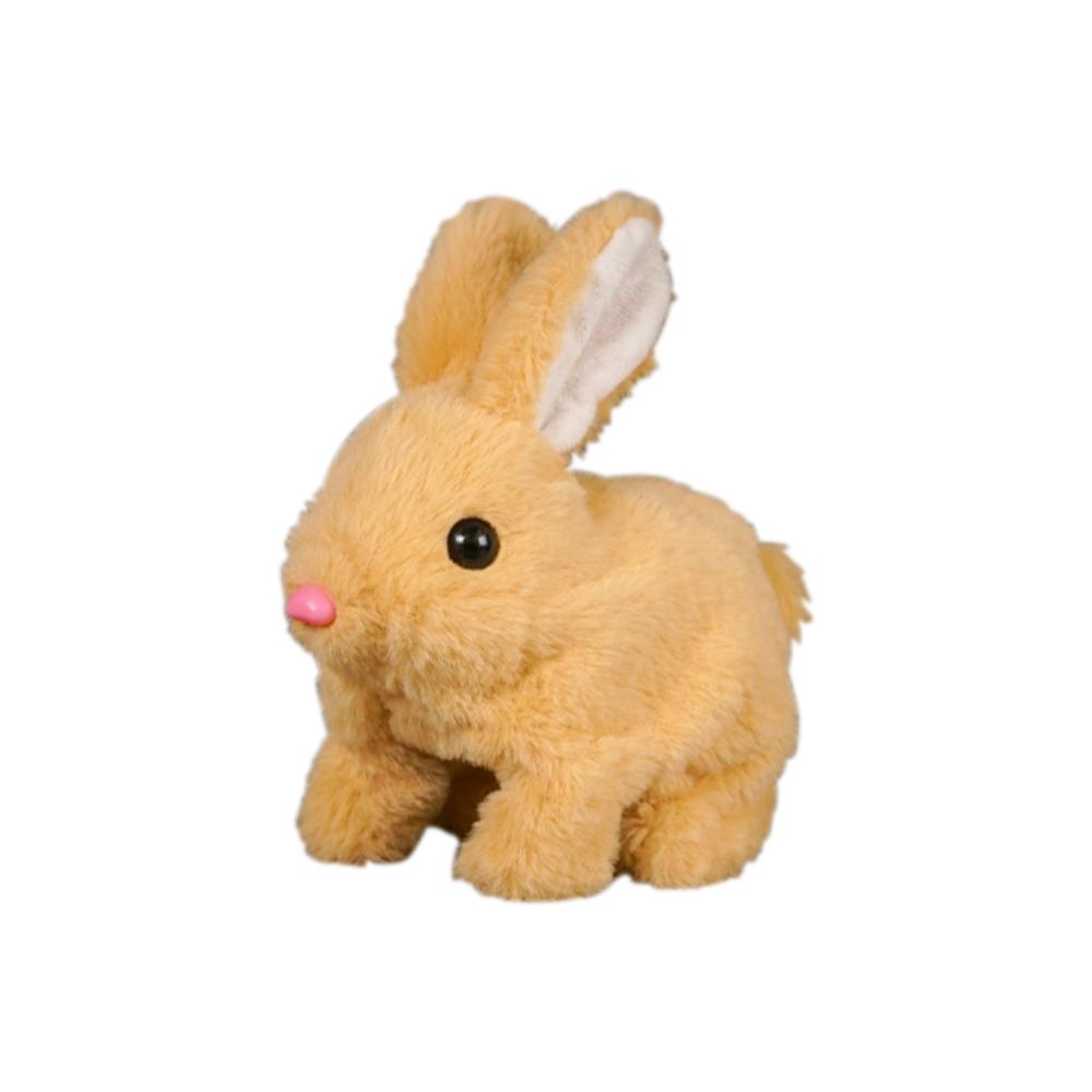 Long-haired Bunny Electric Plush Toy Soft Plush Simulation Shape Small Animal Doll Battery Interactive Children's Favorite Gift
