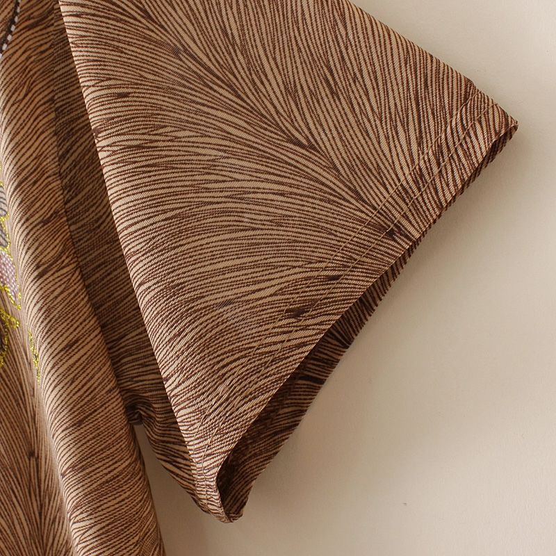 Sommer Kurzarm Outfit für Damen Elegant Viskose Zweiteiler für Mama Oma Stilvoll Dünn Bequem