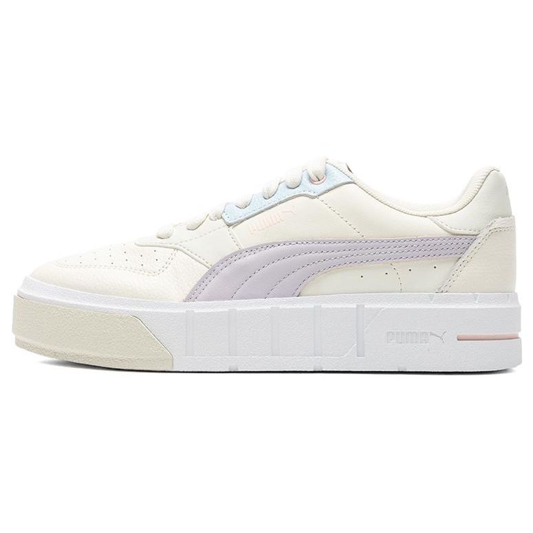 Puma Cali Court Lth Comfortable Durable Low-Top Sneakers Women Sneakers Blue Purple Beige 393802-07