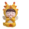 Cartoon Dragon Baby Ornament Resin Dragon Statue Car Interior Dragon Figurine  Children