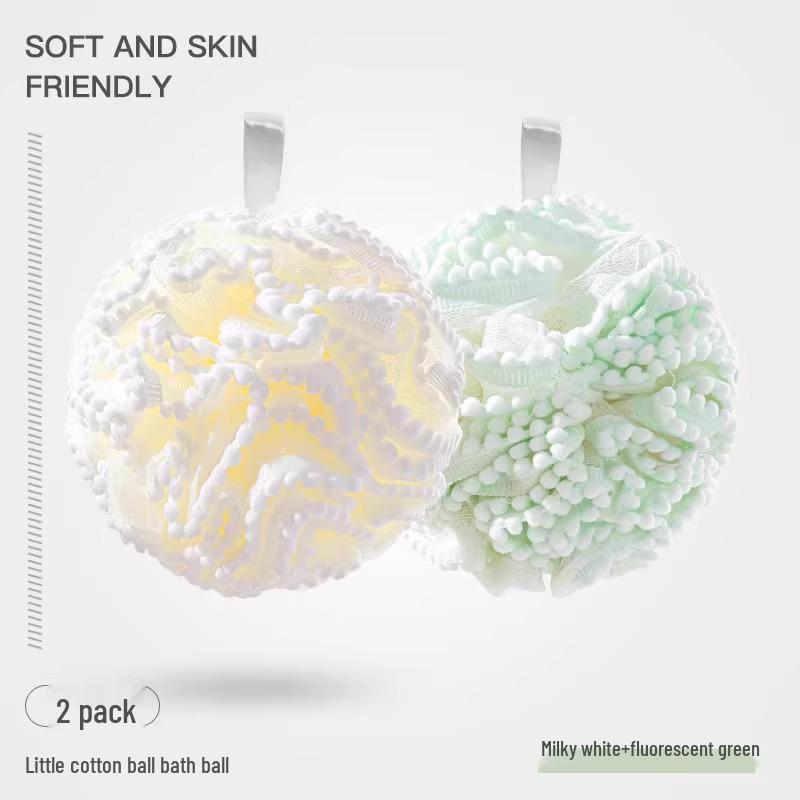 High-End, Durable and Soft Exfoliating Bath Ball for Men and Women – Large Size for Luxurious Bubbles