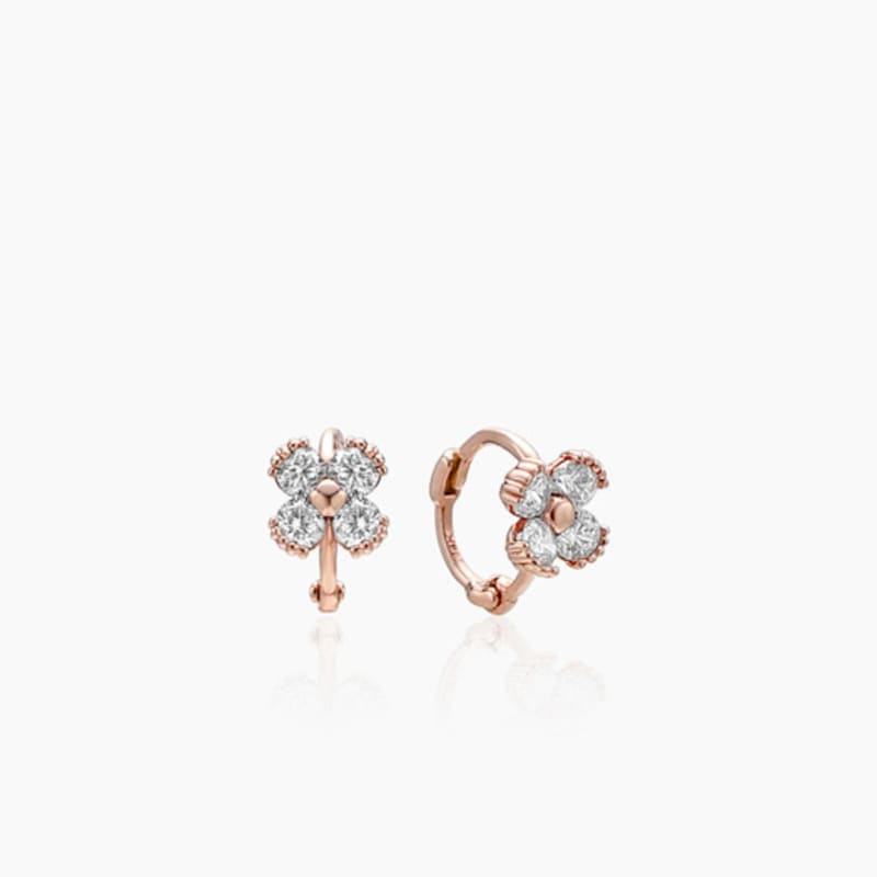 Own 18K Demue Flower Q Earrings (Single)