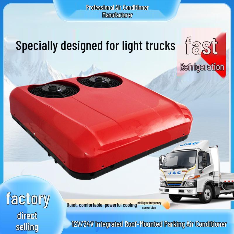 Top-Mounted Electric Air Conditioner for Light Trucks (12V/24V/48V/60V/72V)