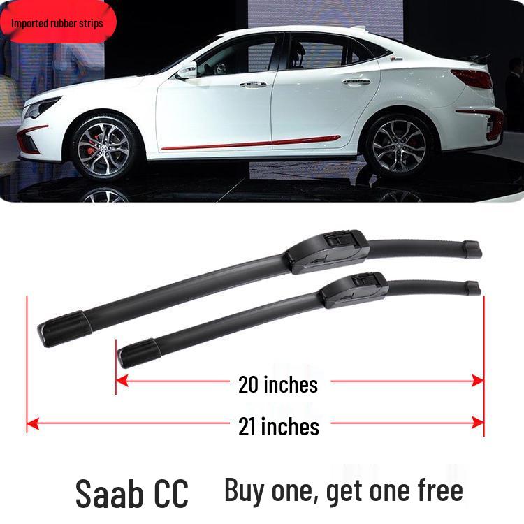 Fits BAIC Senova CC 2015-2017 Original Front Windshield Boneless Wiper Blade Rubber Strip