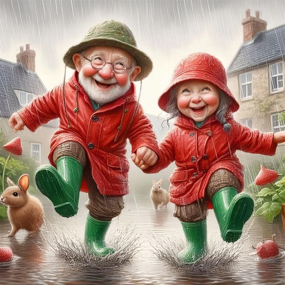 Diamond Painting Grandma Grandpa Mosaic Cross Stitch Set Portrait Embroidery Full Round New Arrival Handmade Gift