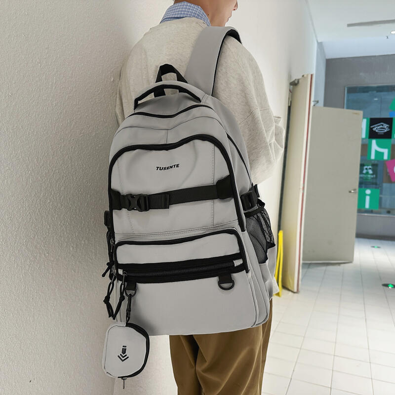 Junior High School Student Schoolbag Colored Large Capacity Backpack Campus Computer Backpack