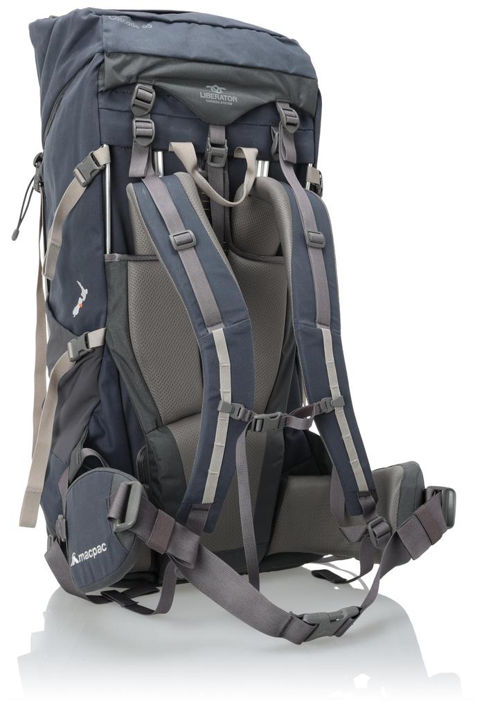 Zack Cascade 65 MM62352 Rucksack für Bergsteigen, Trailrunning, Wandern, Slate 2 [Mac Pack]