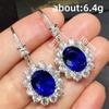 2026 New Colorful Crystal Zircon Bridal Earrings, European and American Personalized Fashion Trend, High End Jewelry