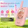 Kinder Video Walkie Talkie Set mit HD-Bildschirm Ein-Klick-Anruf Cartoon-Sprechanlage Einfache Bedienung Für Kinder Geschenk Outdoor Camping Reise