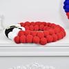 Christmas Wreath Plush Balls Bright Colors Lightweight Festive Atmosphere Wreath Holiday Season Decoration
