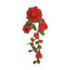 Water-Soluble 3D Floral Embroidered Beaded Patch for Collar or Dance Costume