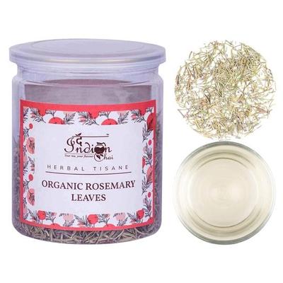 The Indian Chai – Foglie di Rosmarino Essiccate 50g, Usato per la Crescita dei Capelli, Cibo, Tisana, Insalata, Zuppa, Condimento, Aromatizzante, Acqua di Rosmarino, Olio di Rosmarino