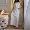 2026 women's clothing summer new, Amazon cross-border Europe and the United States, fashionable and elegant solid color off-the-shoulder slim dress