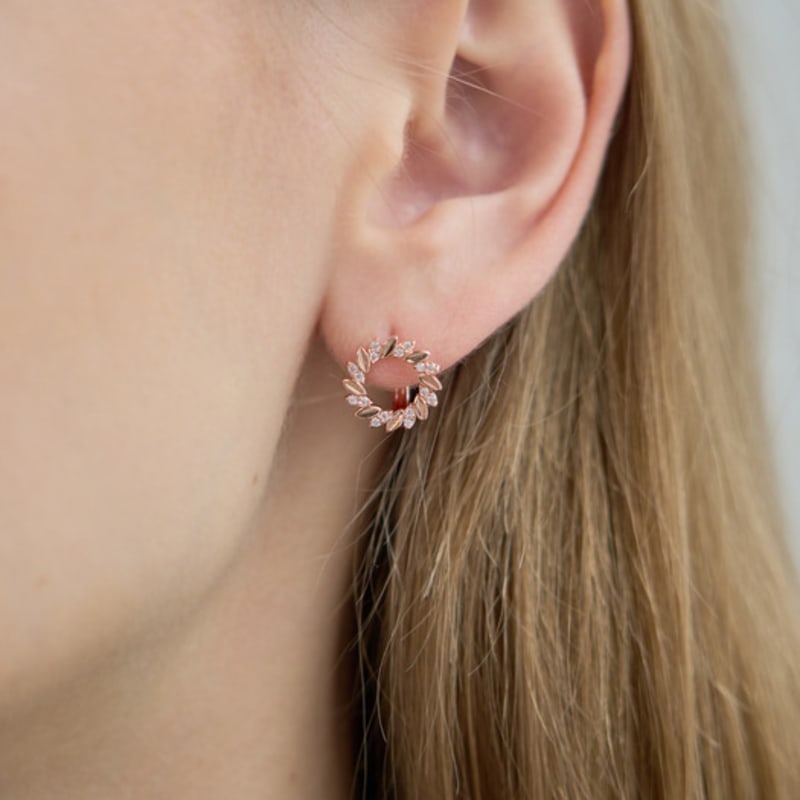 CRANNE 14K Bella One-Touch Earrings (Gold Filled) C24EGF170