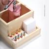 Nail Drill Machine Bits Wooden Holder For Nail Training Nail Art Accessories Diy Manicure Tools Box Display Box