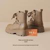 Augusden Damen Retro Martin Stiefel 2025 - Herbst Stiefeletten mit dicken Sohlen, Britischer Stil.