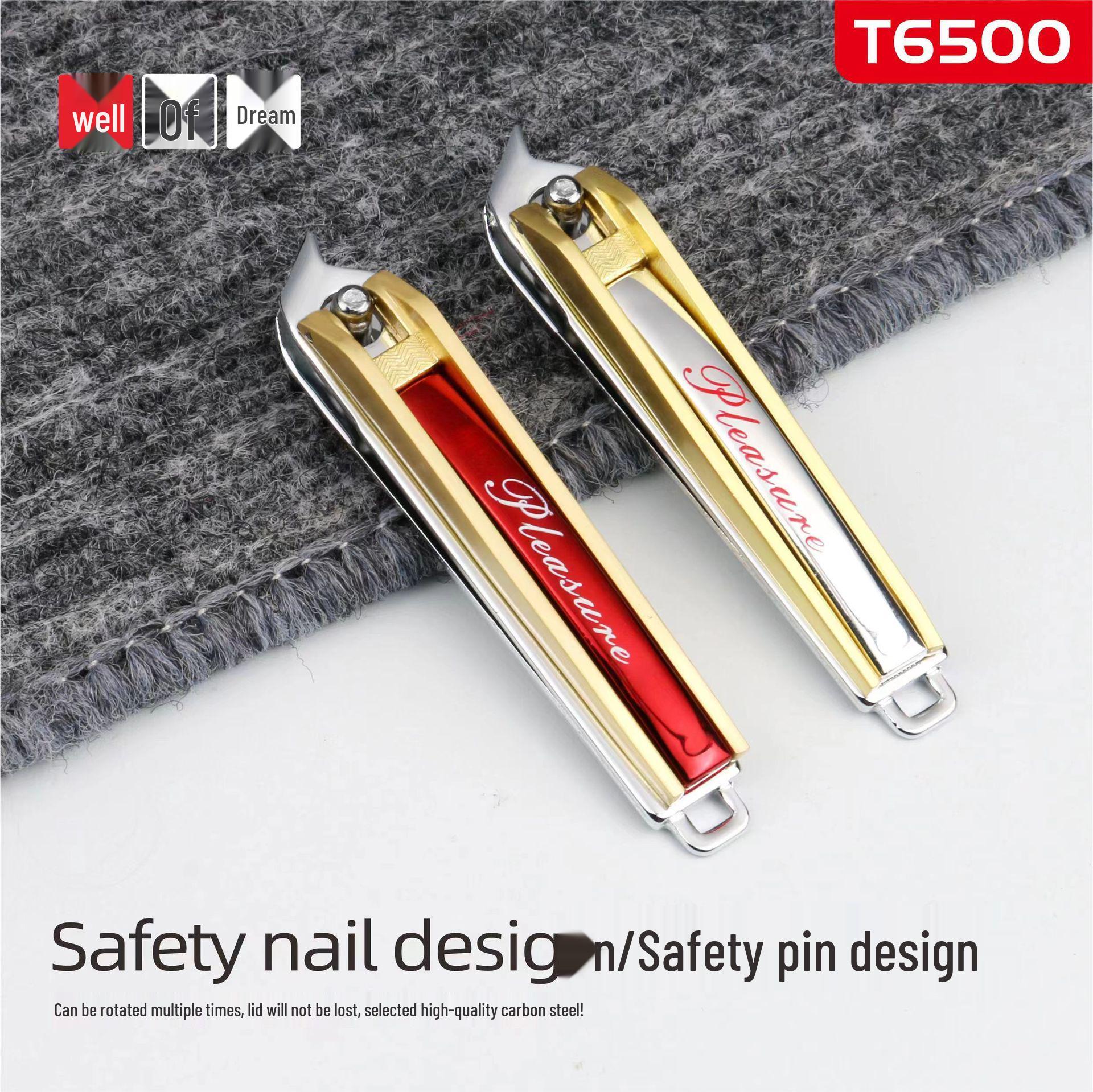 Jingzhi Meng Large Stainless Steel Flat Edge Nail Clippers for Home Manicure and Pedicure No