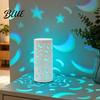 Romantic Accent Light USB Butterfly Projector Lamp RGB 16 Colors Decorative Lamp with Remote LED Desk Control Hollow-out Night for Bedroom