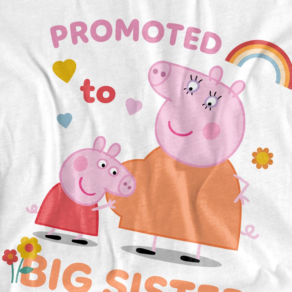 Peppa Pig Childrens/Kids Promoted To Big Sister T-Shirt
