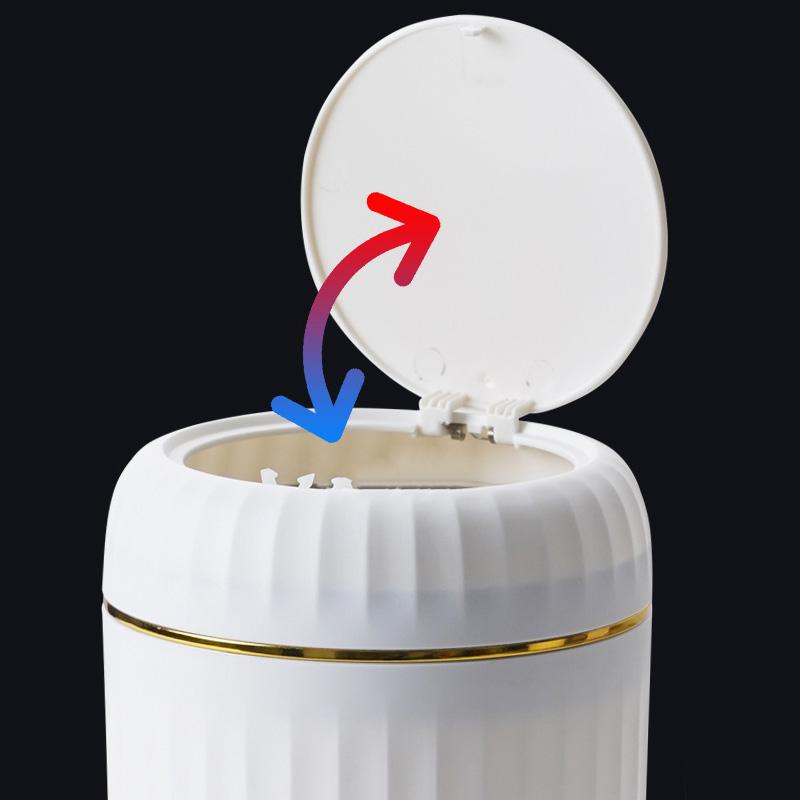 Mini Desktop Trash Can Plastic Garbage Bin With Lid Desk Storage Box Coffee Table Office Study Odor-Resistant Home Supplies