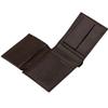 Wings Men' Genuine Cowhide Leather Wallet with Flip Flap Brown