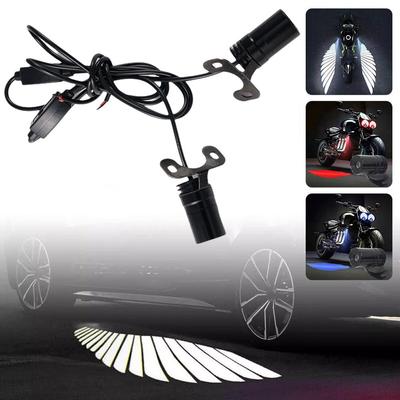 2 Pieces Motorcycle LED Under Body Light Projector Accessories Wings Light Decorative Install Ghost Motorcycle Angel Easy K1E6