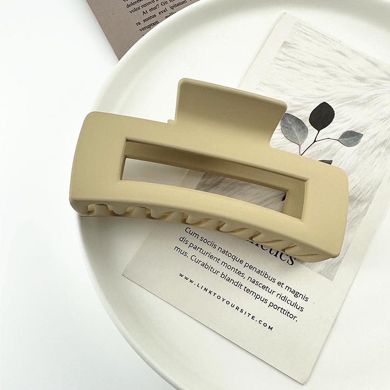 Matte Square Retro Acrylic Hair Claw Clip for Women