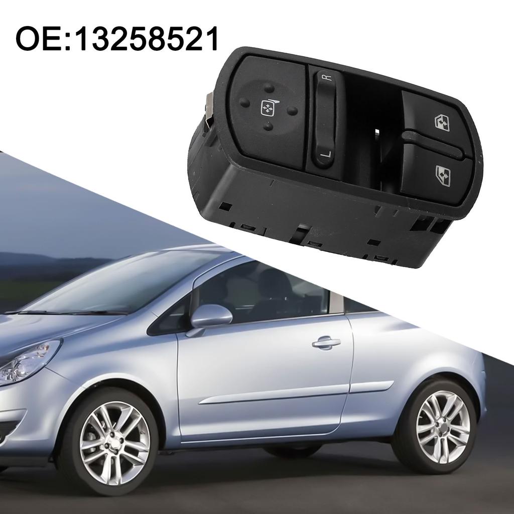Window Control Panel Assembly 13258521 Compatible with For Vauxhall and For opel For Corsa Models from 2008 to 2014