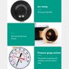 2- 1/2'' Pressure Gauge Water Pressure Gauge 3/4'' Female Hose Thread 0-200 PSI 0-14bar with Red Pointer High Precision