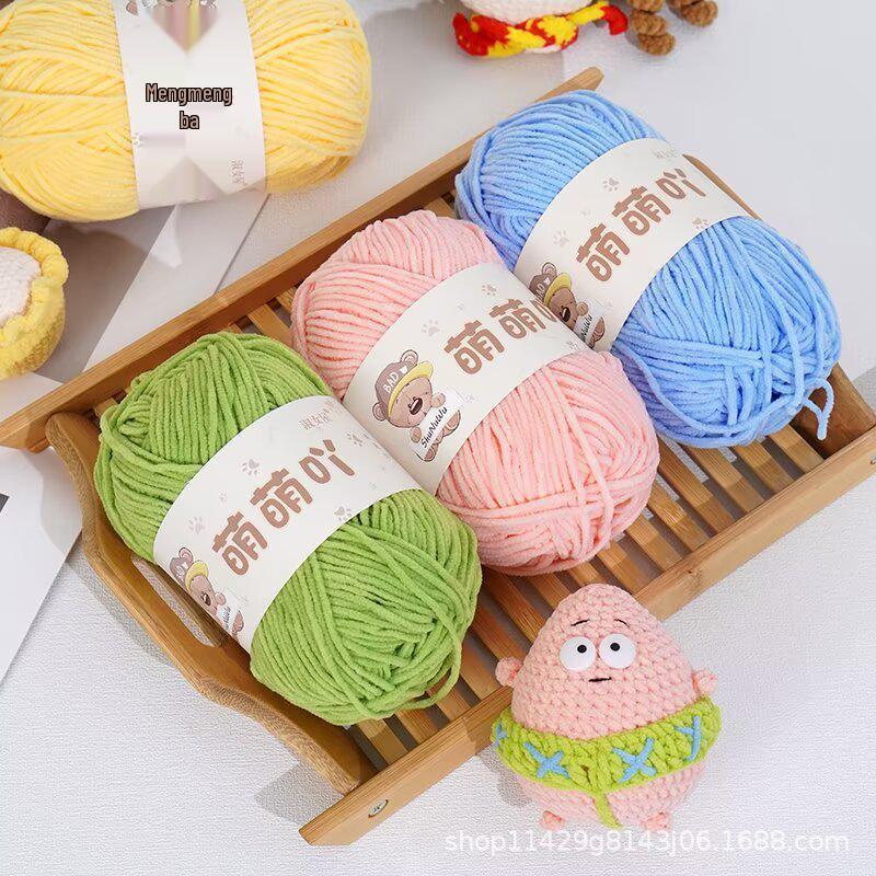 Authentic Handmade Soft Chenille Yarn Doll - DIY Crochet Scarf