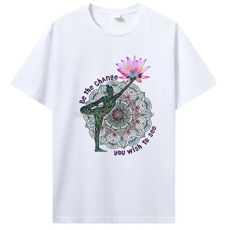 Rainbow Beautiful Mandala Tričko s grafickým potiskem Dámské Unisex tričko Cool Ležérní Bavlna Tričko s krátkým rukávem Harajuku Streetwear
