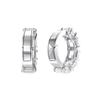 Clip-On Earrings Square Cut Women Earrings Silver 5654557